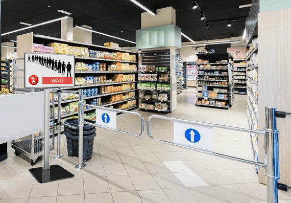 Device that count the flow of people visitng shopping centers, museum, sport arenas.