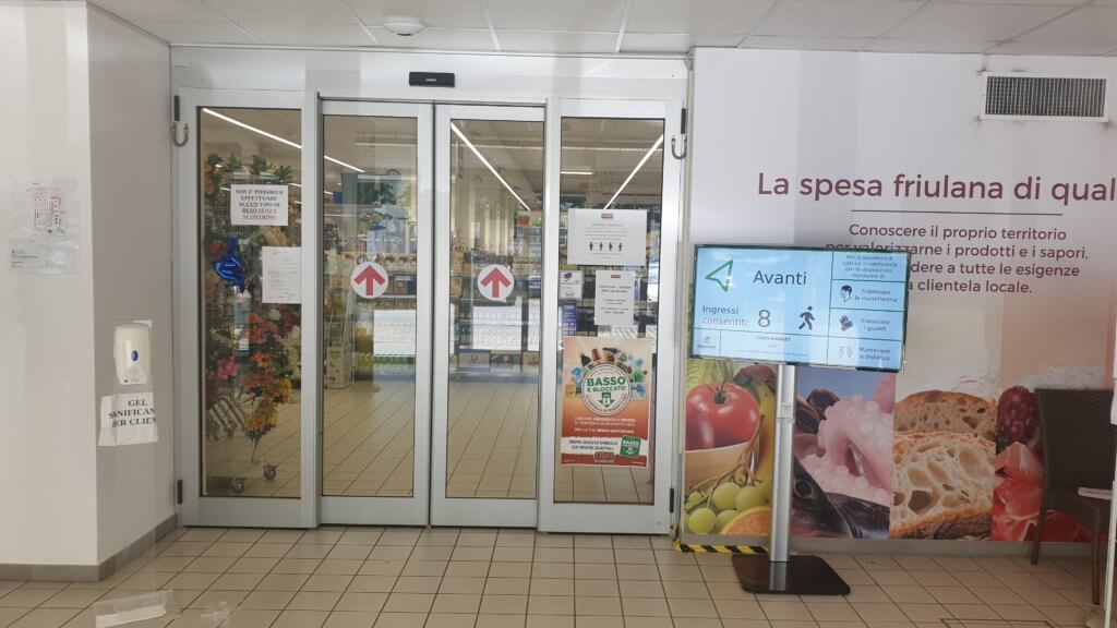 Contingentamento ingressi supermercati