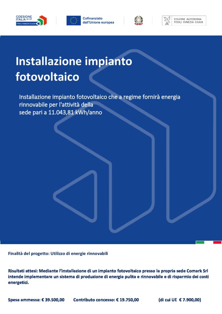Comark Srl Impianto Fotovoltaico